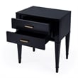 Butler Specialty Company Kai 2 Drawer End Table - Black Licorice