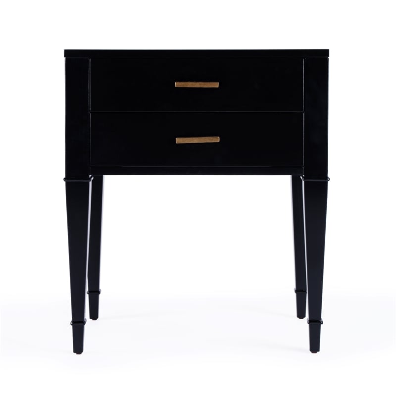 Butler Specialty Company Kai 2 Drawer End Table - Black Licorice