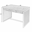Butler Specialty Company Mesa Cane And Wood 3-Drawer Writing Desk - Brown