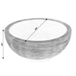 Butler Specialty Company Harding Rattan Drum Coffee Table - Brown