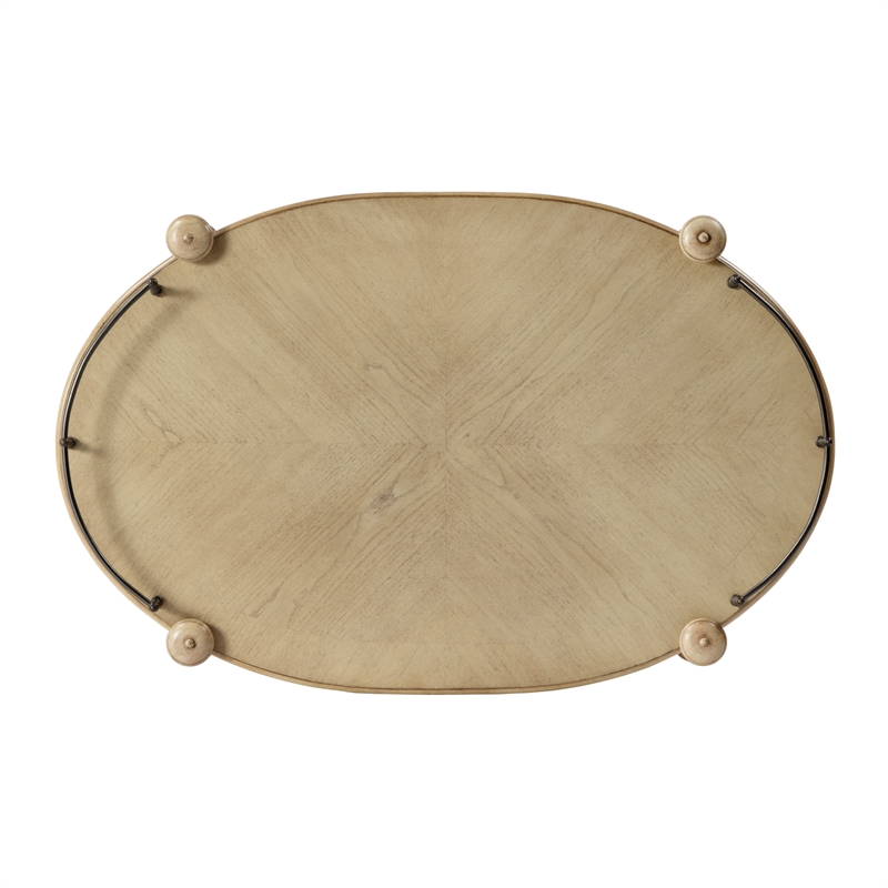 Butler Specialty Company Kathleen 2 Tier Bar Cart - Antique Beige