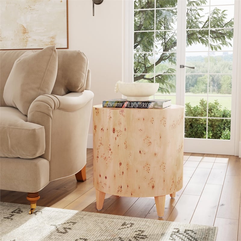 Butler Specialty Company Billie Burl Wood End Table - Light Burl