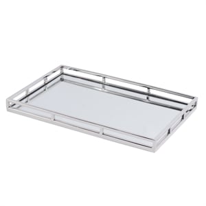 Butler Specialty Winona Stainless Steel And Mirrored Serving Tray - Silver