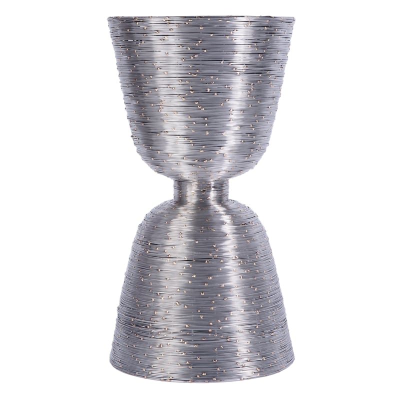 Butler Specialty Company Angelo Drum End Table - Polished Silver
