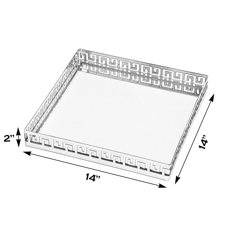 Butler Specialty Company Cleo Square Serving Tray - Polished Silver