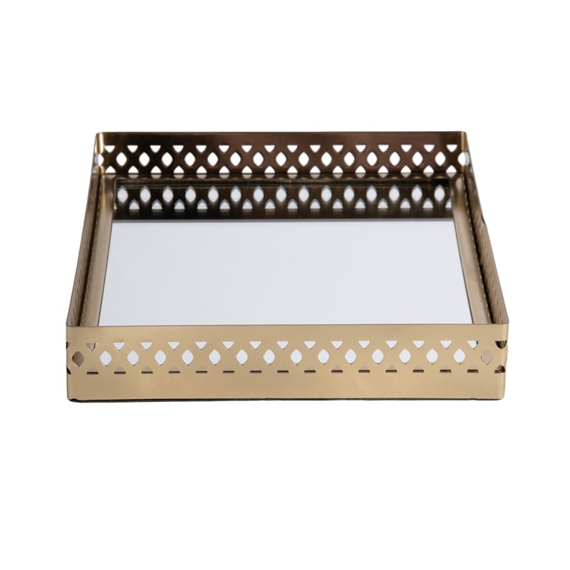 Butler Specialty Company Lamont Rectangle Serving Tray - Polished Gold