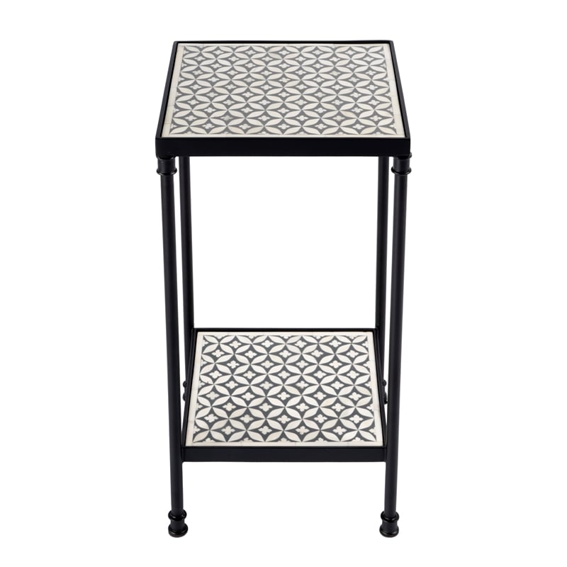 Butler Specialty Company Lana Resin and Bone Inlay Side Table - Gray Bone Inlay