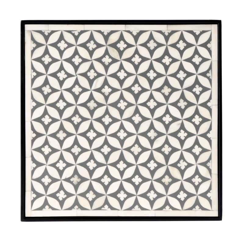 Butler Specialty Company Lana Resin and Bone Inlay Side Table - Gray Bone Inlay