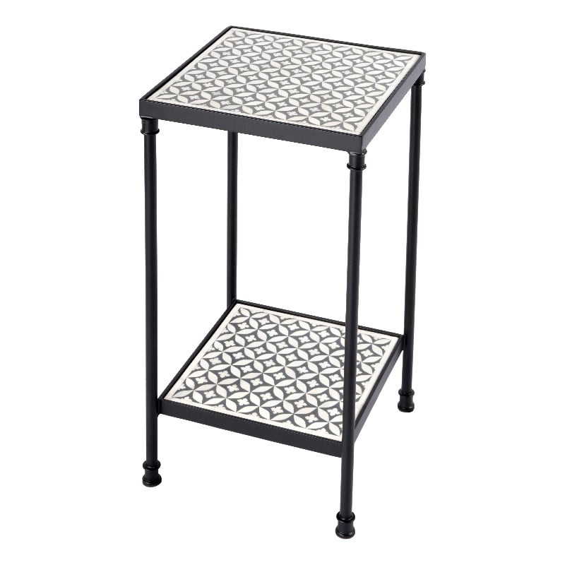 Butler Specialty Company Lana Resin and Bone Inlay Side Table - Gray Bone Inlay