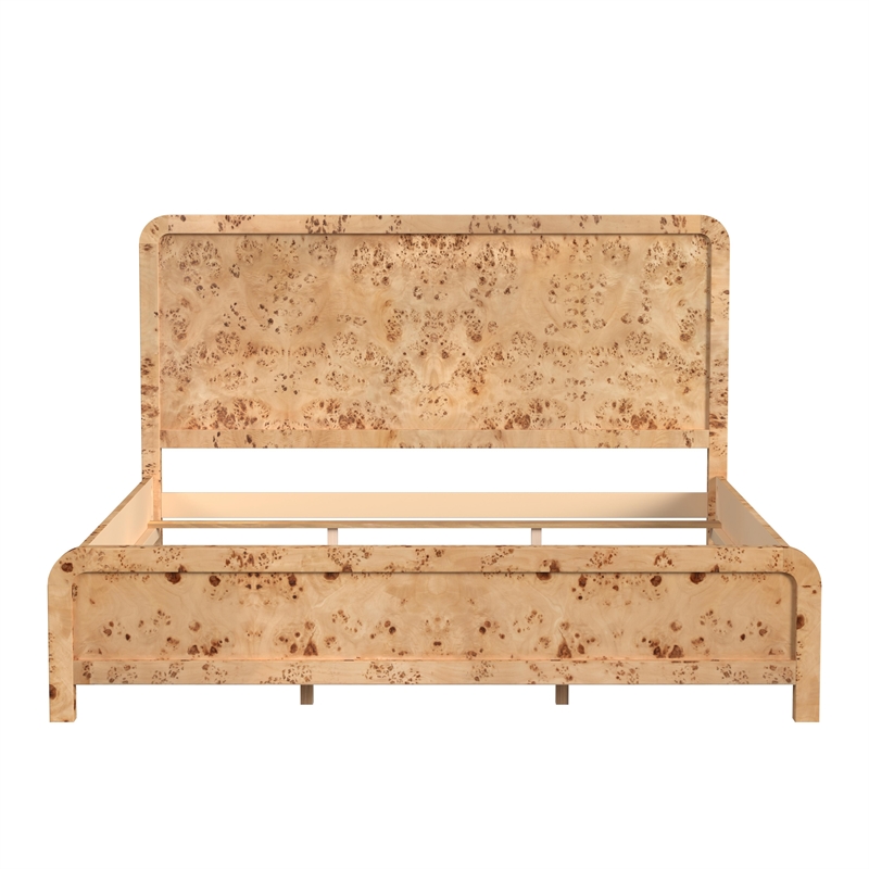 Butler Specialty Company Cora King Burl Wood Panel Bed - Natural