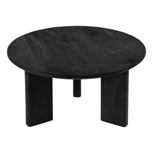 Butler Specialty Company Jenni 30&quotW Round Wood Coffee Table - Black