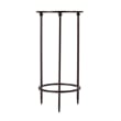 Butler Specialty Company Lola Round Glass and Metal Side Table - Black