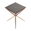 Butler Specialty Company Issa Square Bone In-Lay & Metal Side Table - Black Gold