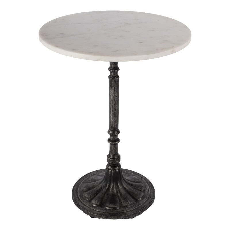 Butler Specialty Company Elio Round Marble and Iron Accent Table