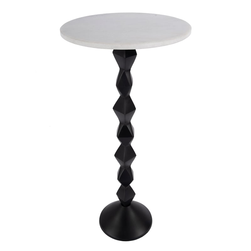 Butler Specialty Company Ada Round Marble and Metal Side Table