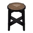 Butler Specialty Company Dryden Round Cane and Wood Stool - Brown