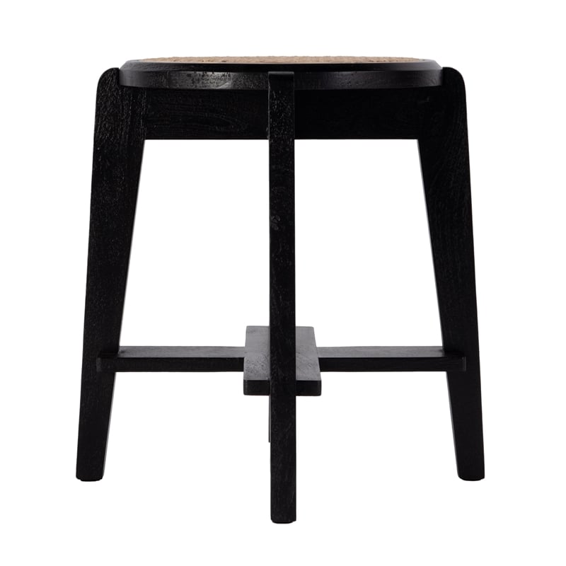 Butler Specialty Company Dryden Round Cane and Wood Stool - Brown