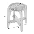 Butler Specialty Company Dryden Round Cane and Wood Stool - Brown