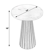 Butler Specialty Company Dara Marble and Wood Side Table - Marble and Metal