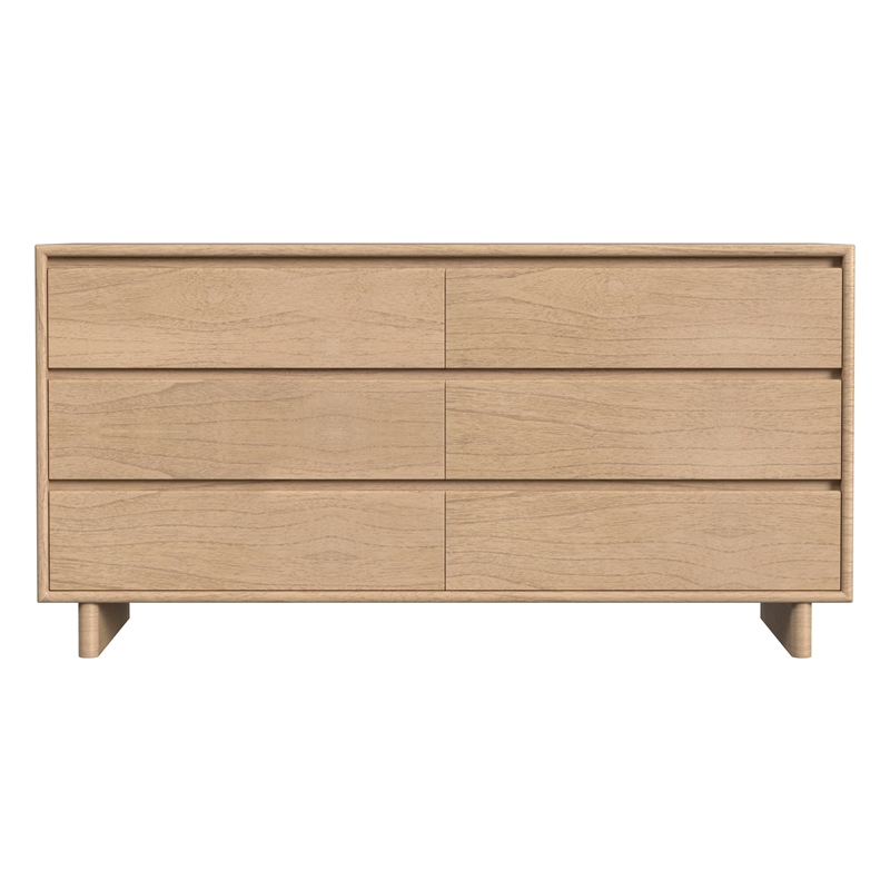 Butler Specialty Company Halmstad Wood Panel 6 Drawer Dresser - Blonde Oak