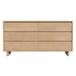 Butler Specialty Company Halmstad Wood Panel 6 Drawer Dresser - Blonde Oak