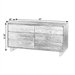 Butler Specialty Company Halmstad Wood Panel 6 Drawer Dresser - Blonde Oak