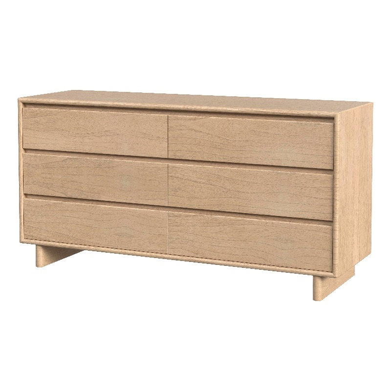 Butler Specialty Company Halmstad Wood Panel 6 Drawer Dresser - Blonde Oak