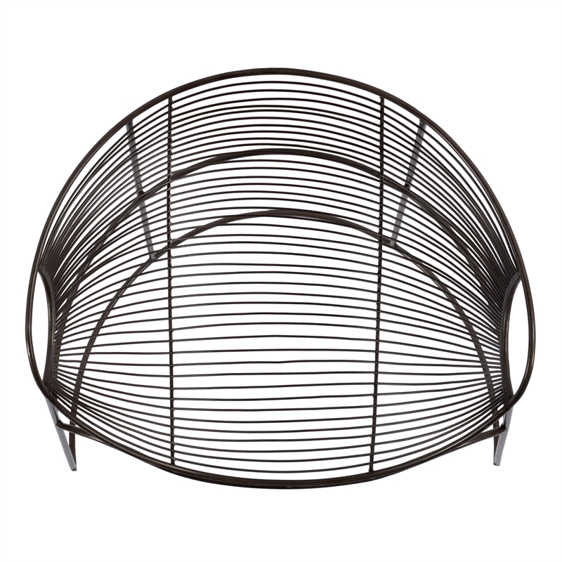 Butler Specialty Company Artemis Oval Iron Metal Basket Accent Chair - Black