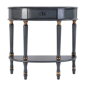 Butler Specialty Company Mozart 31.5&quot W Hand Painted Wood Console Table - Blue