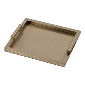 Butler Specialty Morante 17.5&quot W Stainless Steel Serving Tray - Gold