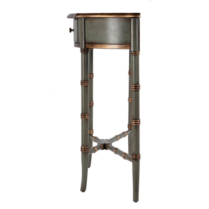 Butler Specialty Company Skilling 31 in. W Demilune Wood Console - Pastel Green
