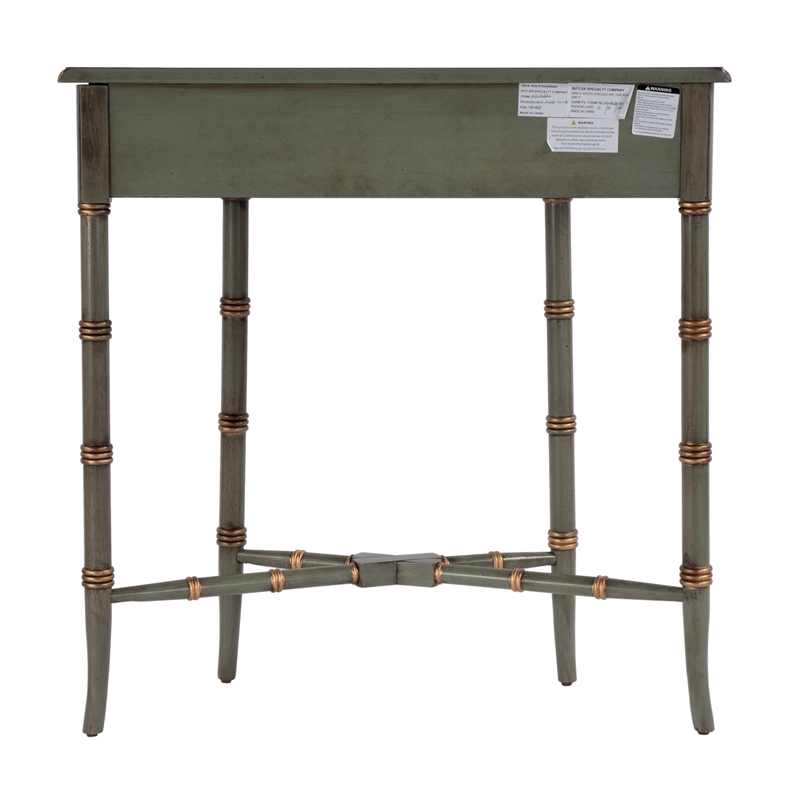 Butler Specialty Company Skilling 31 in. W Demilune Wood Console - Pastel Green