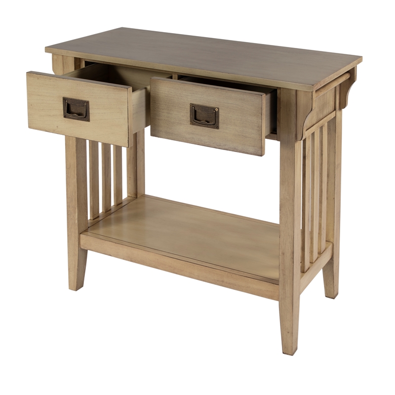 Butler Specialty Company Larina 36 in. W Wood 2 Drawer Console - Antique Beige