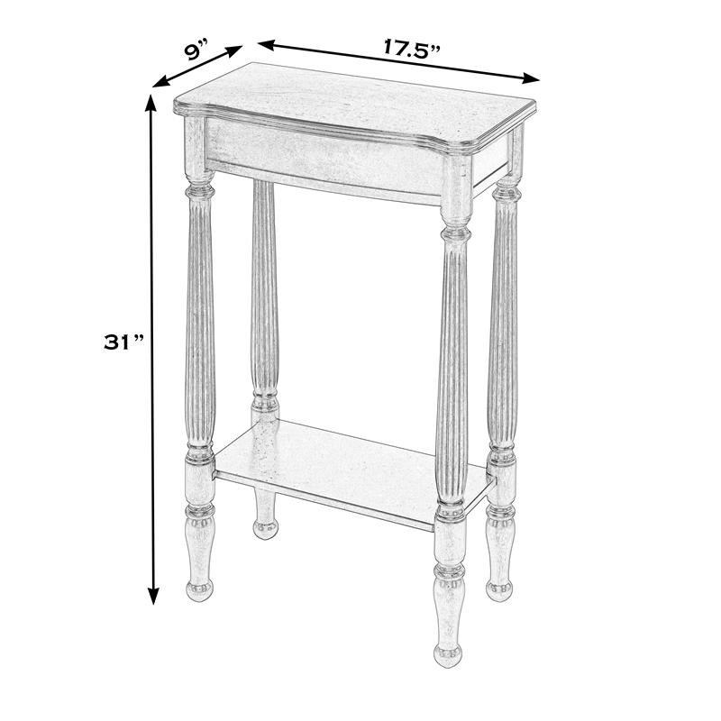 Butler Specialty Company Whitney 17.5 in. W Wood Console Table - Pastel Green