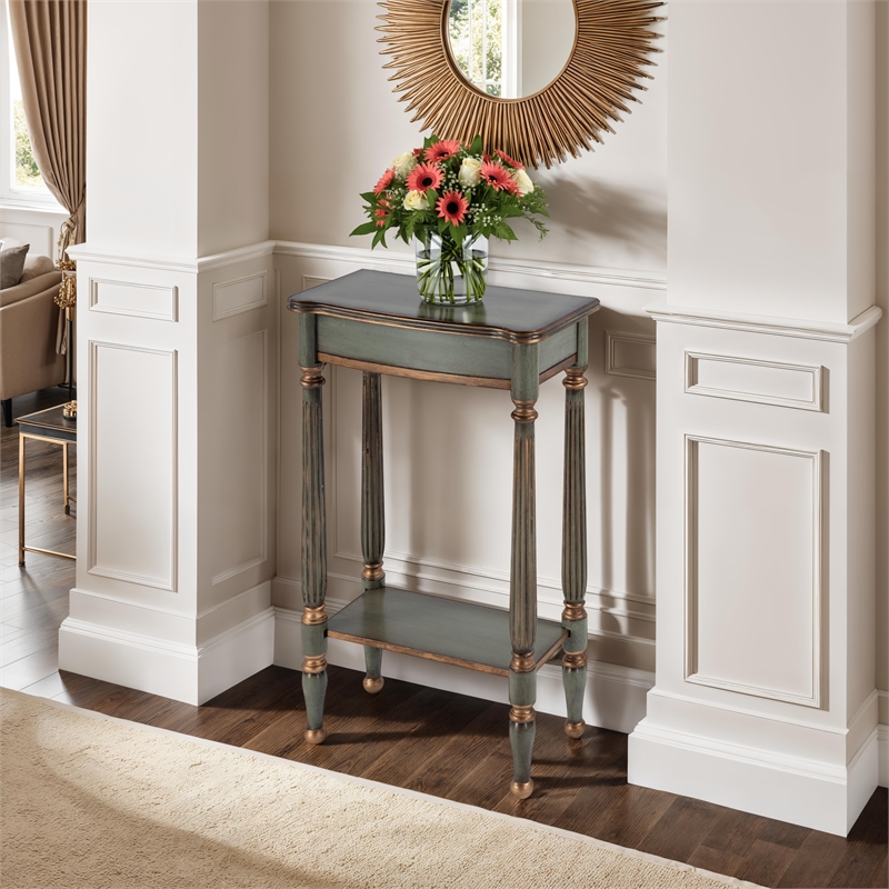 Butler Specialty Company Whitney 17.5 in. W Wood Console Table - Pastel Green