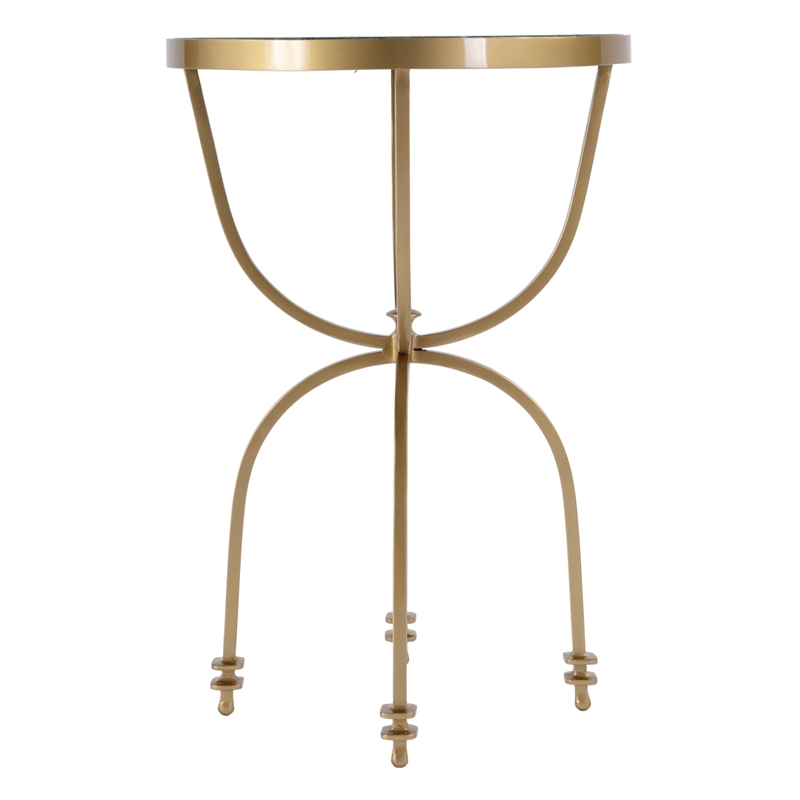 Butler Specialty Company Hager 16 in. W Round Marble Side Table - Green Marble