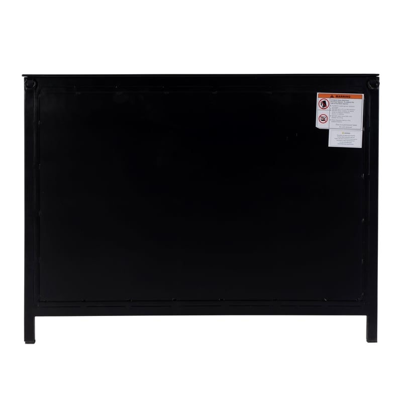 Butler Specialty Company Worthington 35.5 in. W Iron and Glass Chest - Black