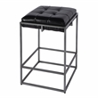 Butler Specialty Company Dudley 26 in Seat Hght Leather Counter Stool in Black