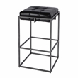 Butler Specialty Company Dudley 31 in. Seat Height Leather Bar Stool in Black