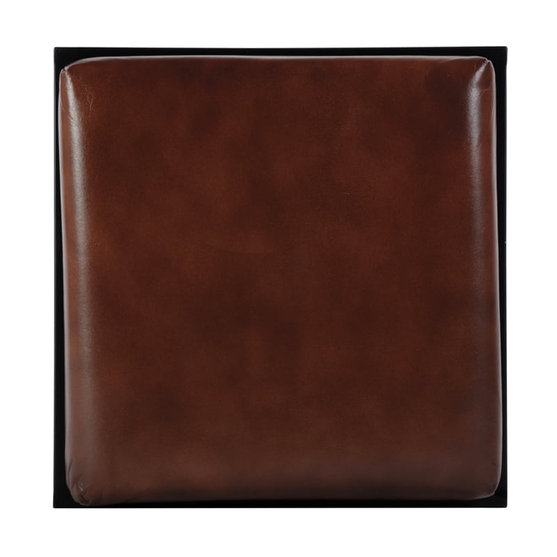 Butler Specialty Company Eldridge 31 in. Seat Height Leather Bar Stool in Brown