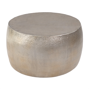 Butler Specialty Company Sahara 31.5&quot Round Stainless Steel Coffee Table - Gold