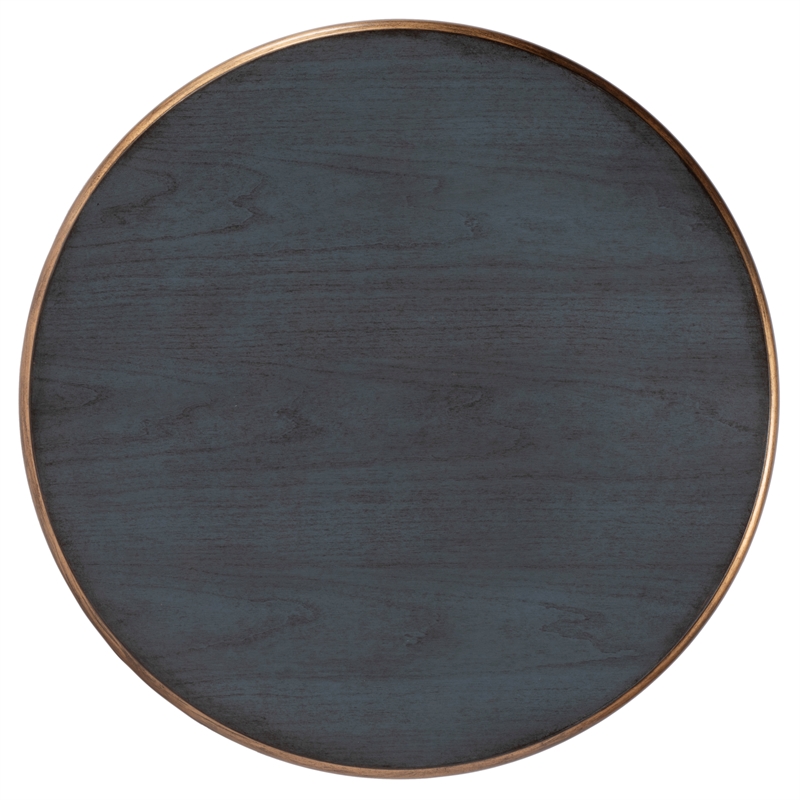 Butler Specialty Company Hellinger 24 in W Round Wood End Table in Pastel Blue