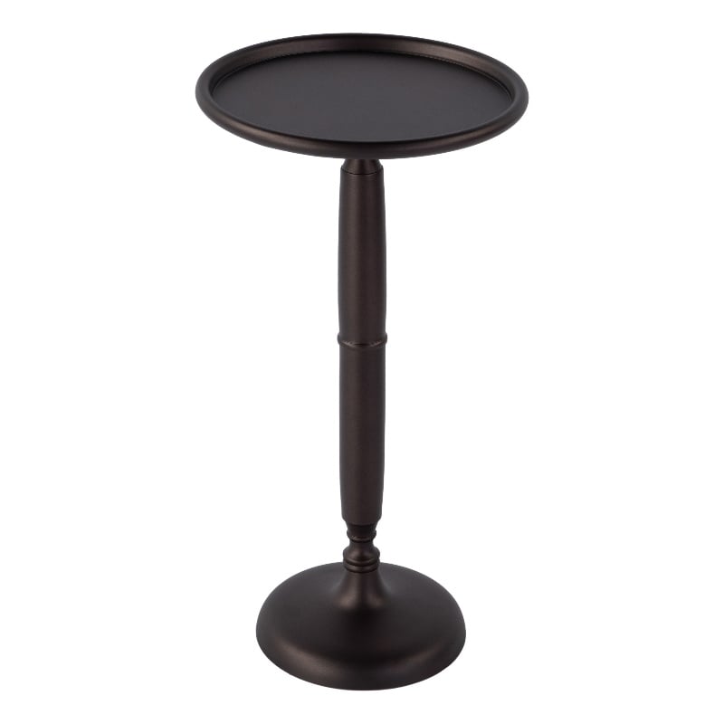 Butler Specialty Company Alexi 12 in. W Round Metal Pedestal End Table - Bronze