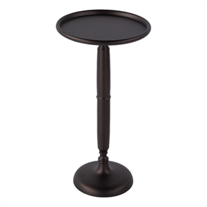 Butler Specialty Company Alexi 12 in. W Round Metal Pedestal End Table - Bronze