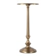 Butler Specialty Company Astoria 10 in. W Round Metal Pedestal End Table - Gold