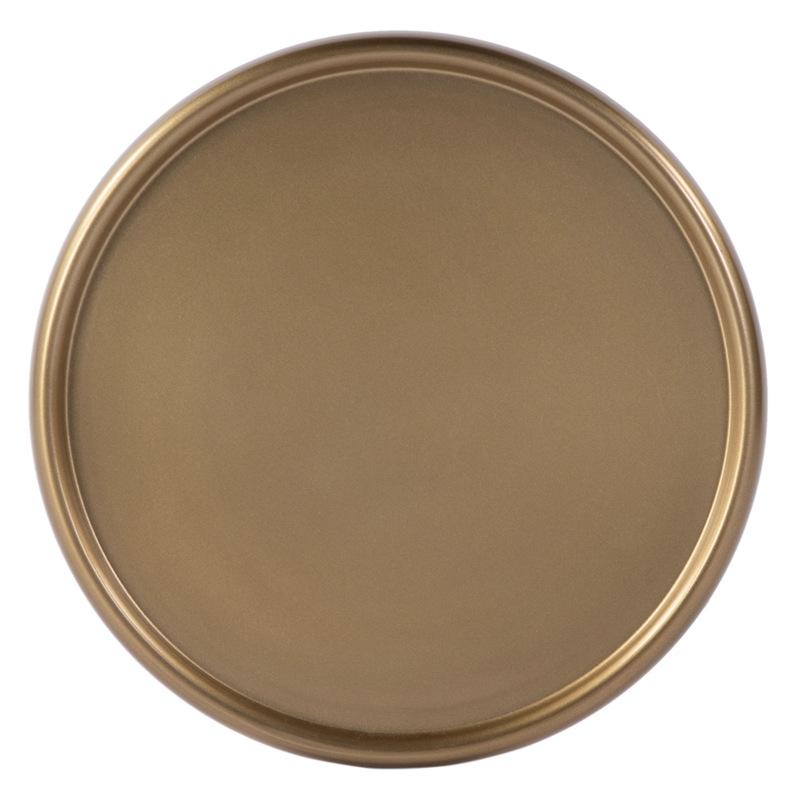 Butler Specialty Company Astoria 10 in. W Round Metal Pedestal End Table - Gold