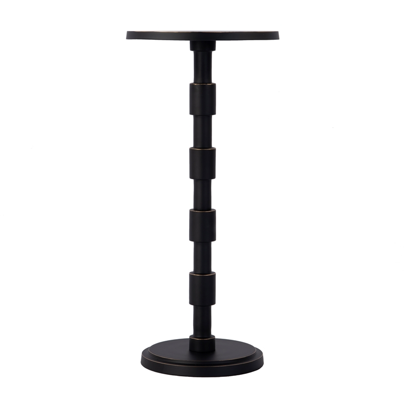 Butler Specialty Company Delano 10 in. W Rnd Metal Pedestal End Table - Bronze