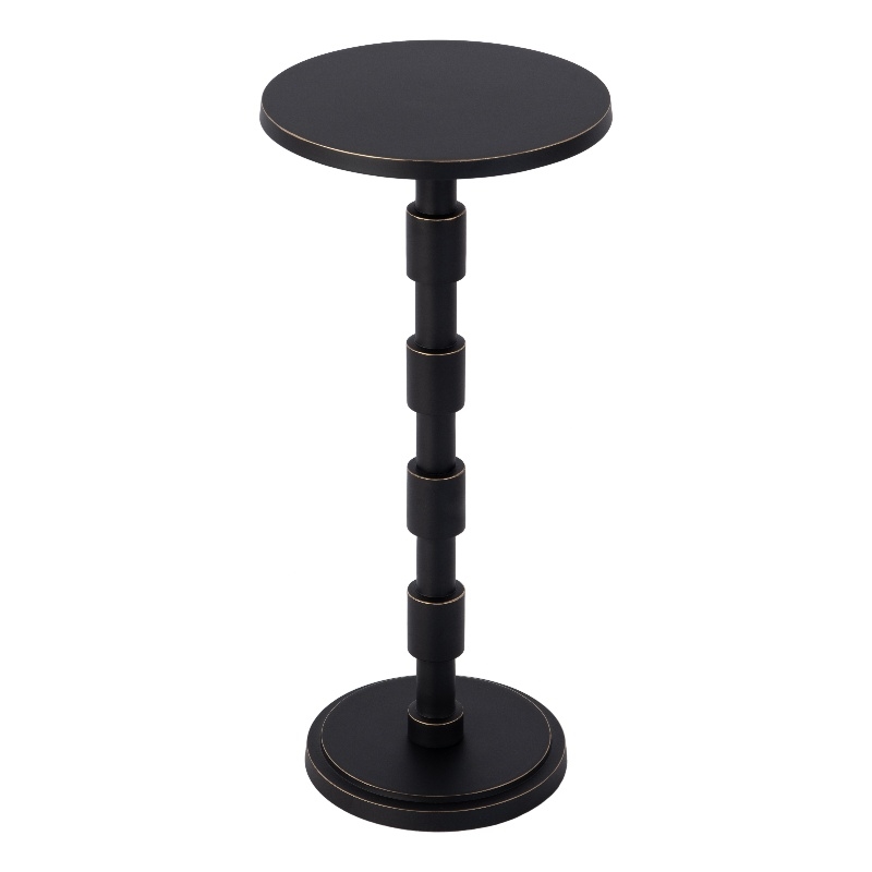 Butler Specialty Company Delano 10 in. W Rnd Metal Pedestal End Table - Bronze