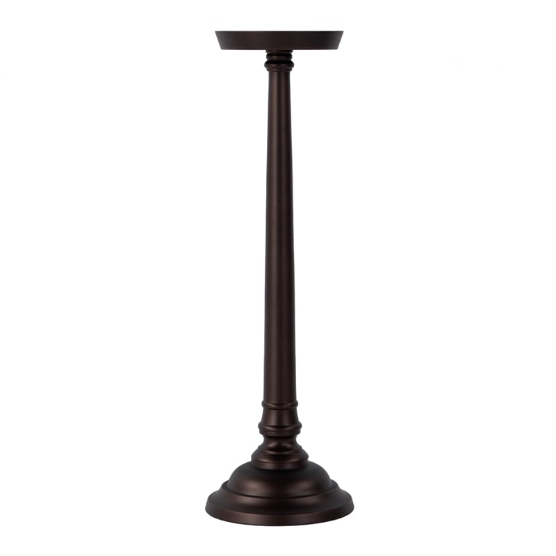 Butler Specialty Company Tilly 7 in. W Round Metal Pedestal End Table - Bronze