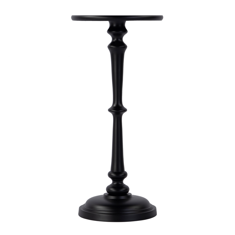 Butler Specialty Company Alisa 10 in. W Round Metal Pedestal End Table-Bronze